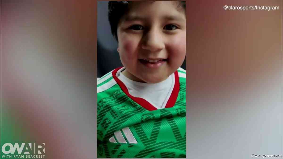 The Sweetest Story Behind the Boy Who Wore the Santa Sweater for World Cup | On Air w/ Ryan Seacrest