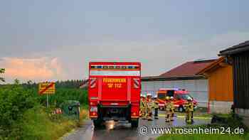 Blitz, Starkregen und Hagel bereiteten den Feuerwehren rund um Bruckmühl einen langen Abend