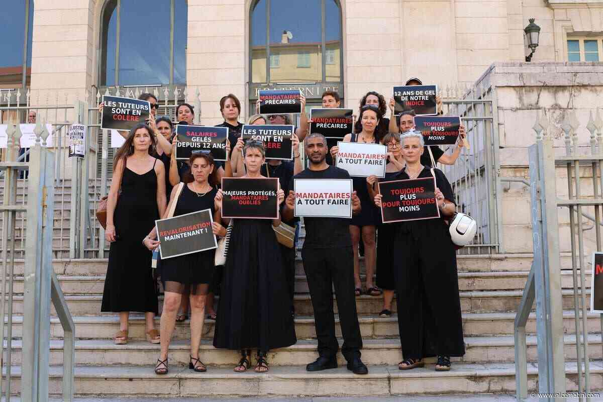 « On est une profession silencieuse » : les mandataires judiciaires à la protection des majeurs mobilisés à Nice pour réclamer de meilleures conditions de travail