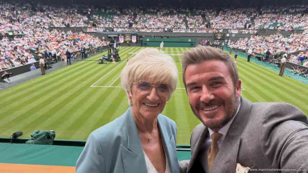 David Beckham delights fans with sweet selfie alongside mum Sandra at Wimbledon