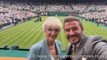 David Beckham delights fans with sweet selfie alongside mum Sandra at Wimbledon