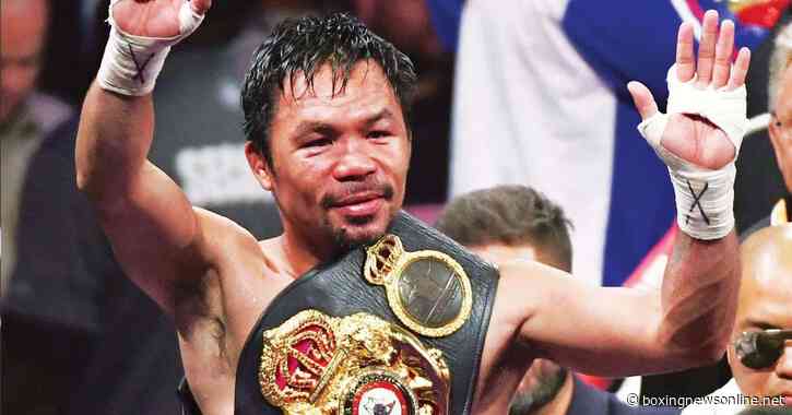 Manny Pacquiao targeted for world title fight against two weight champion