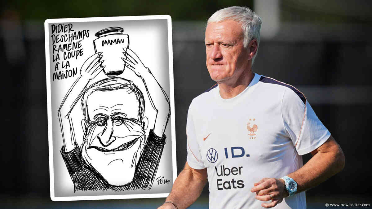 Ophef in Frankrijk door cartoon van Charlie Hebdo over bondscoach Didier Deschamps en overleden moeder