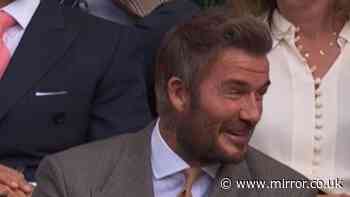 David Beckham’s wild reaction spotted in Wimbledon stands as BBC’s Andrew Castle proved wrong