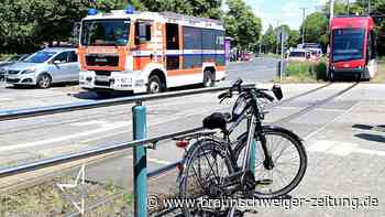 Fahrradfahrer stößt am Braunschweiger Donauknoten mit Straßenbahn zusammen