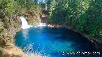 Tragedy after Midwest tourist, 21, jumped into famous Oregon 'Blue Pool' that is notorious for drownings