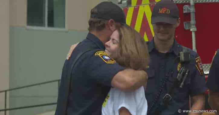Marietta woman reunites with first responders who saved her after she was hit by lightning