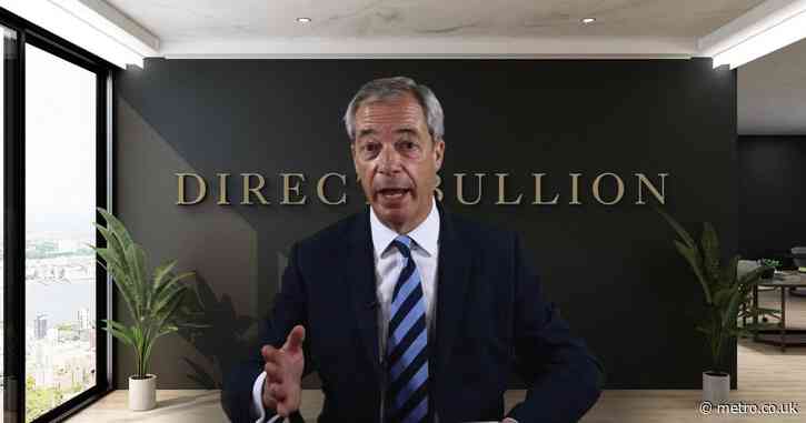 Nigel Farage makes £270,000 for 12 hours’ work flogging gold bullion