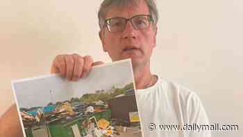 Man is fined £1,000 for leaving cardboard box next to overflowing recycling bin