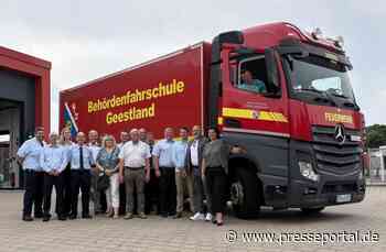 FW Geestland: Neuer Fahrschul-Lkw stärkt Ausbildung der Feuerwehrkräfte in Geestland