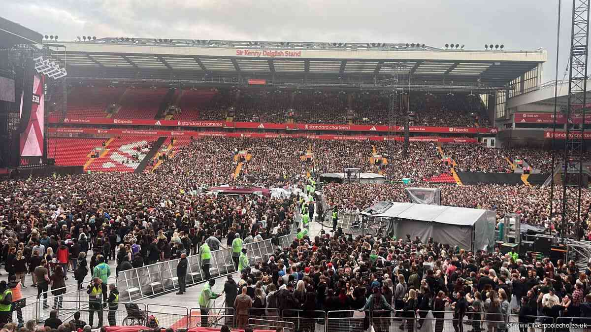 My Chemical Romance Anfield live as band stage to Liverpool stage