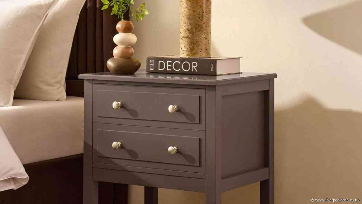Bedrooms look 'premium' with Dusk's Copenhagen bedside table now £40 off