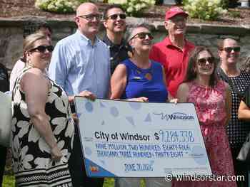 Windsor receives $9M cheque, unveils OLG garden