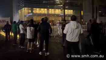 Mexican fans try to keep Ecuador players up all night
