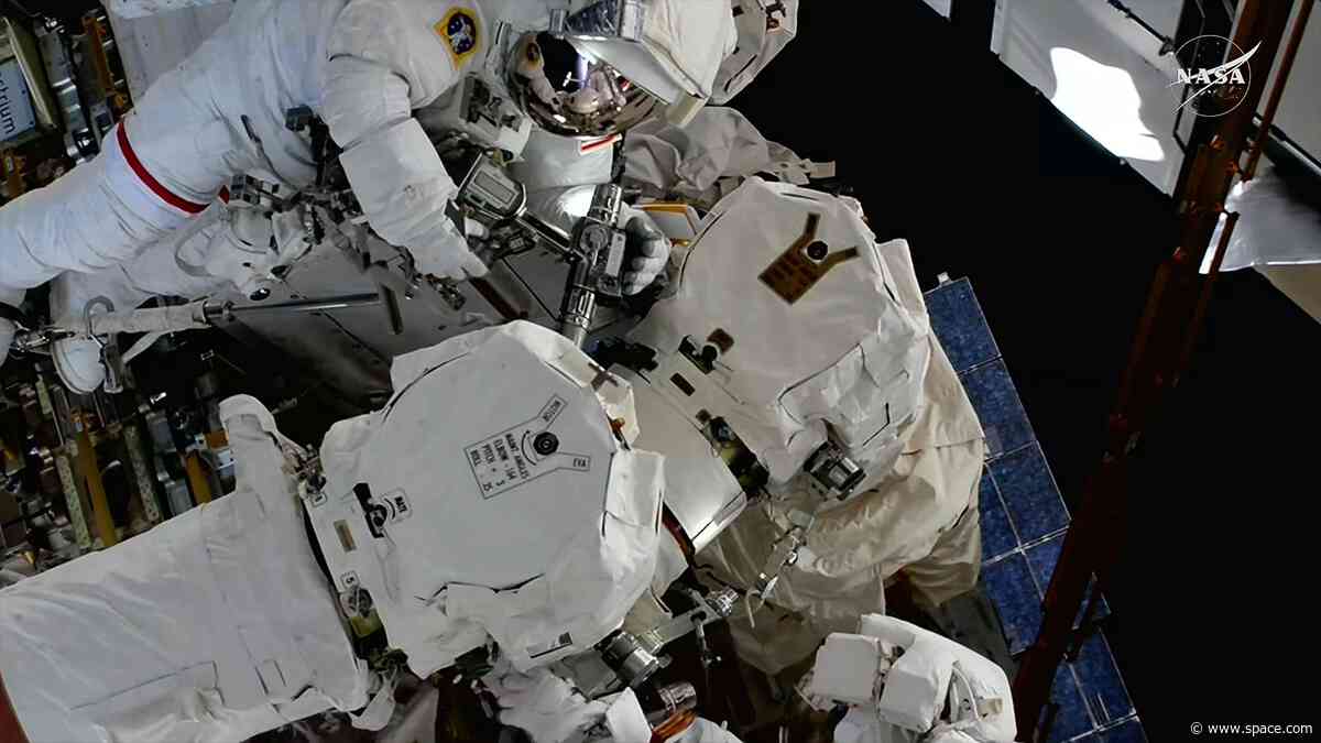 ‘Just in time for Canada Day’: Spacewalking astronauts repair space station’s huge Canadarm2