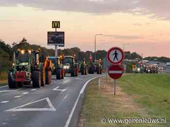 Boeren protesteren met trekkers tegen stikstofplannen