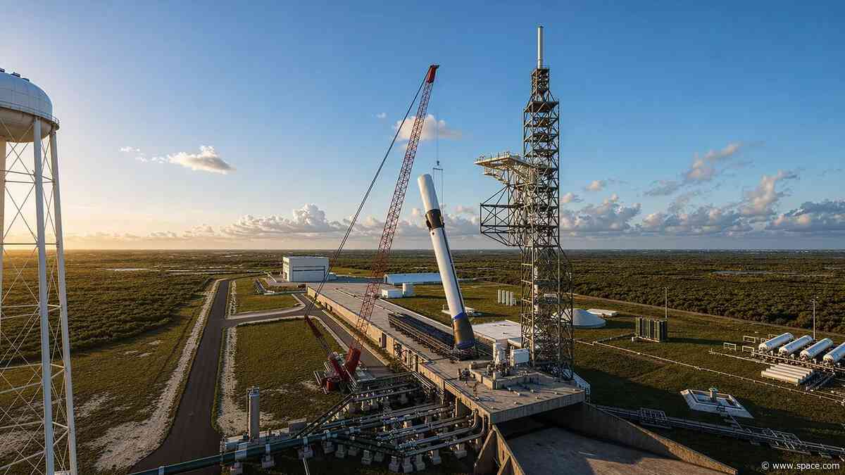 Blue Origin starts rebuilding launch pad damaged by New Glenn rocket explosion — and it will look very different when it's done