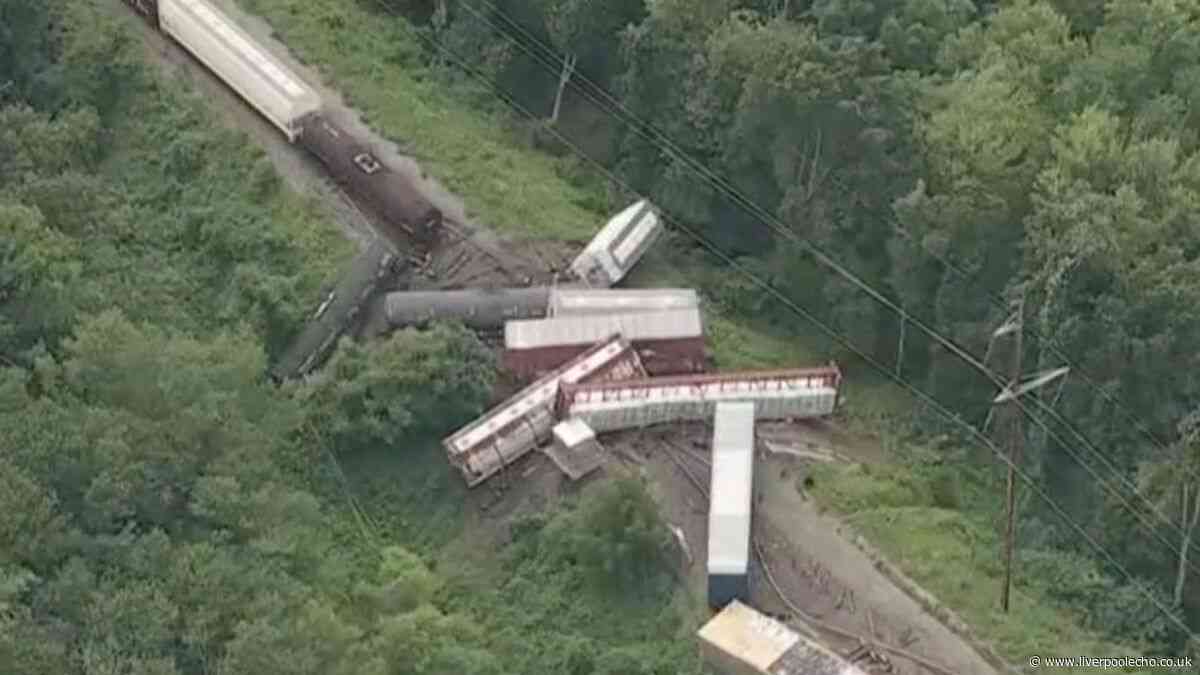 Freight train carrying 'hazardous materials' derails as urgent shelter notice issued