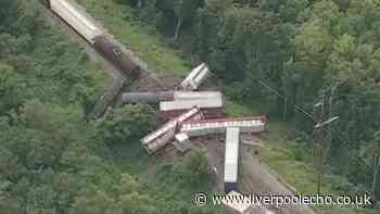 Freight train carrying 'hazardous materials' derails as urgent shelter notice issued