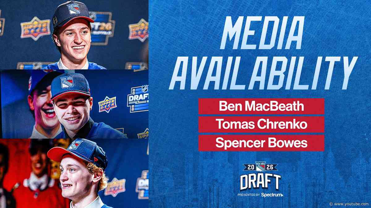 2026 NHL Draft: Ben MacBeath, Tomas Chrenko & Spencer Bowes | June 27, 2026
