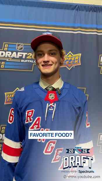 Our newest NYR love the 😂 emoji #nyr #nhl #nhldraft #hockey #gettoknowme