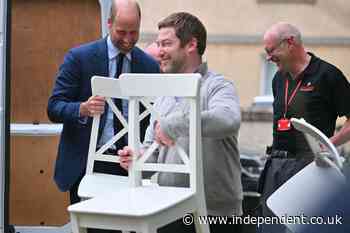Prince William shows homemaking skills as he helps tenant furnish new flat