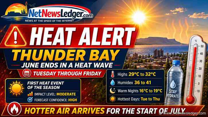 Thunder Bay Weather: June Ends with Heat Wave as July Opens Hot and Humid