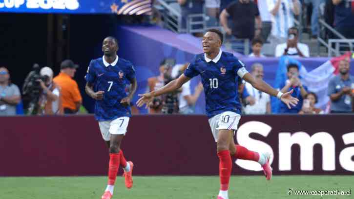 Mbappé mostró su habilidad y anotó un golazo para Francia ante Suecia en el Mundial