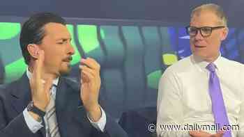 Zlatan Ibrahimovic torments Alexi Lalas in behind-the-scenes video of the rival analysts at Fox's World Cup studio