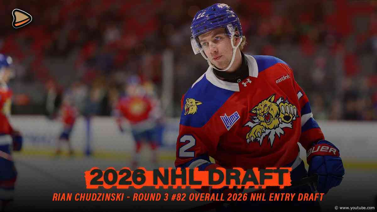 Anaheim Ducks Third Round Draft Pick Rian Chudzinski