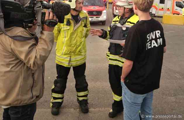 KFV Sigmaringen: Brand auf dem Firmengelände eines Entsorgungsfachbetriebes in Bad Saulgau
