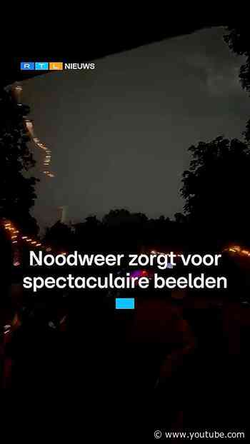 Noodweer zorgt voor spectaculaire beelden | RTL Nieuws