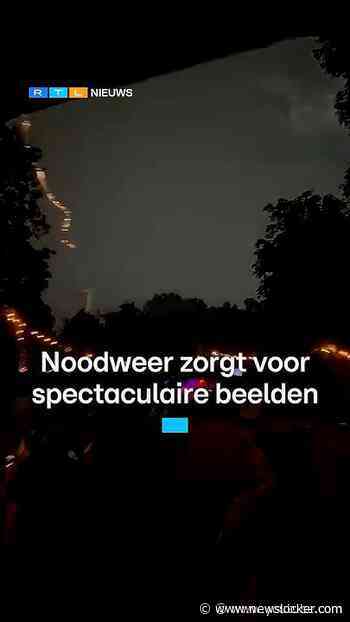 Noodweer zorgt voor spectaculaire beelden | RTL Nieuws