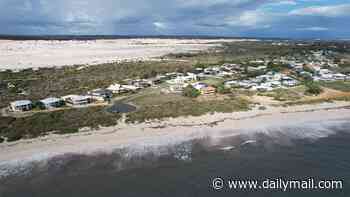 An Aussie town is scared of being wiped off the map - the shoreline shrank from 15m to 7m in just months... this is their desperate plea for help
