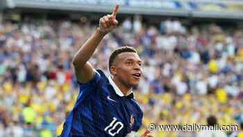 Kylian Mbappe is hot on Lionel Messi's heels as France sensation scores twice in 3-0 win over Sweden to move one behind Argentina great in World Cup goal charts