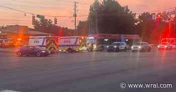 Car crashes into GoRaleigh bus; police say three people hurt