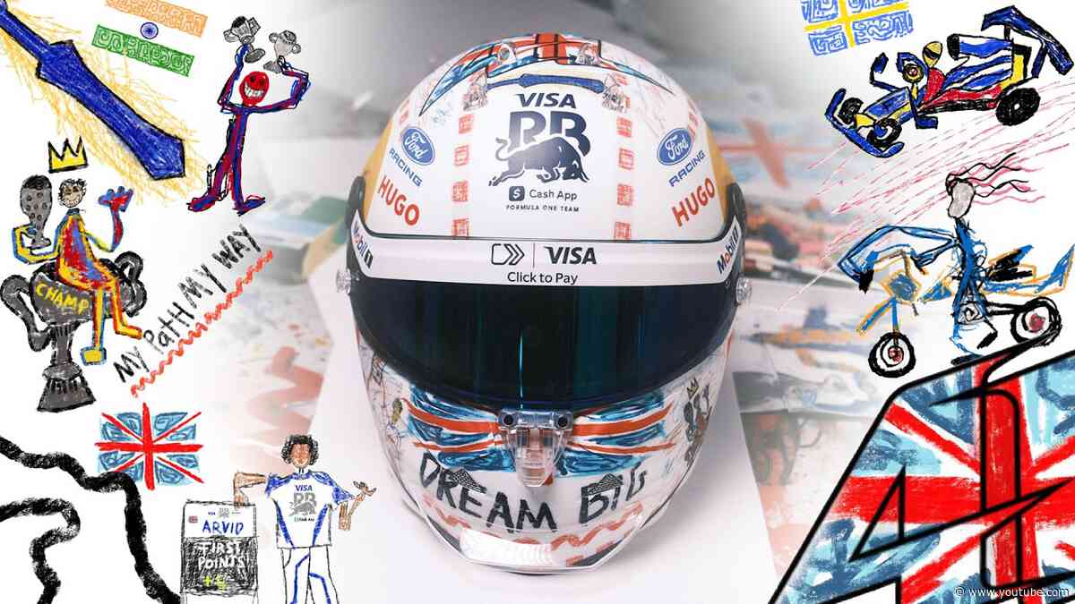 Arvid Lindblad REVEALS his Special Helmet 🇬🇧