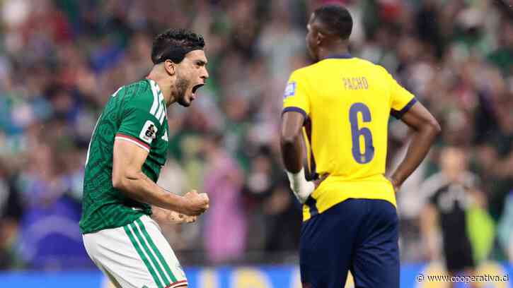 México presionó a la defensa de Ecuador y estiró la ventaja con un golazo de Raúl Jiménez