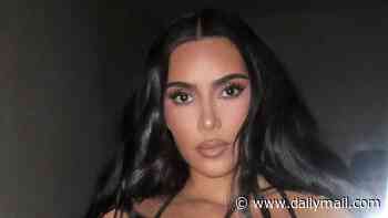 Kim Kardashian strips down to skimpy bra in raunchy lingerie shoot for new SKIMS drop