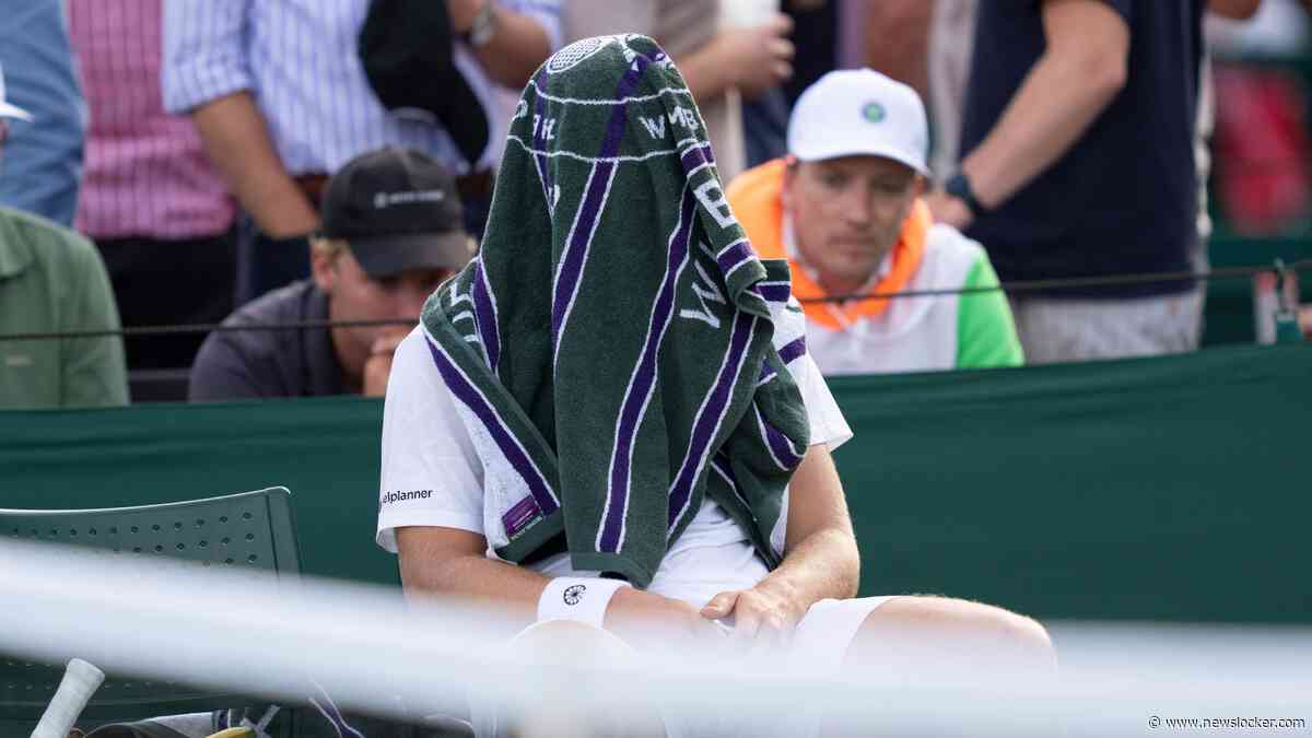 Pijn zit diep bij Tallon Griekspoor na nieuwe lijdensweg op Wimbledon: ’Het liefst loop ik even weg van alles’