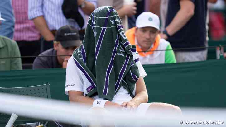 Pijn zit diep bij Tallon Griekspoor na nieuwe lijdensweg op Wimbledon: ’Het liefst loop ik even weg van alles’