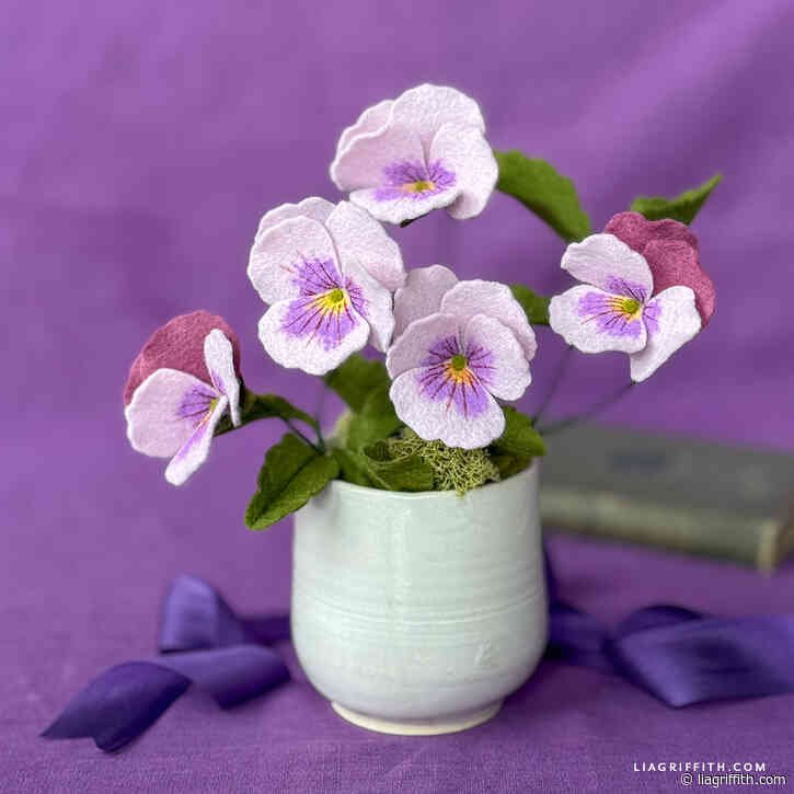 Felt Pansies