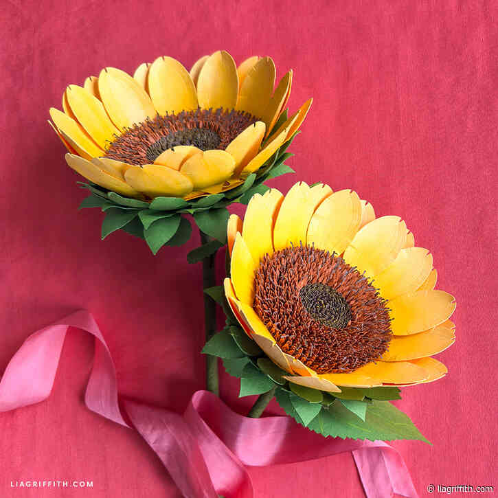 Cardstock Sunflower Video Tutorial