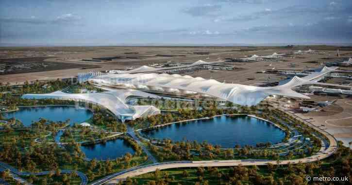 First look at world’s largest airport opening in Dubai with a £26 billion price tag