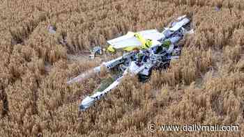 Fears for pilot as light aircraft crashes in field near small Essex village