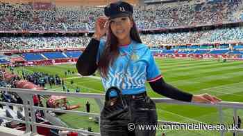 DR Congo and Newcastle United hero's WAG stuns at World Cup before England clash