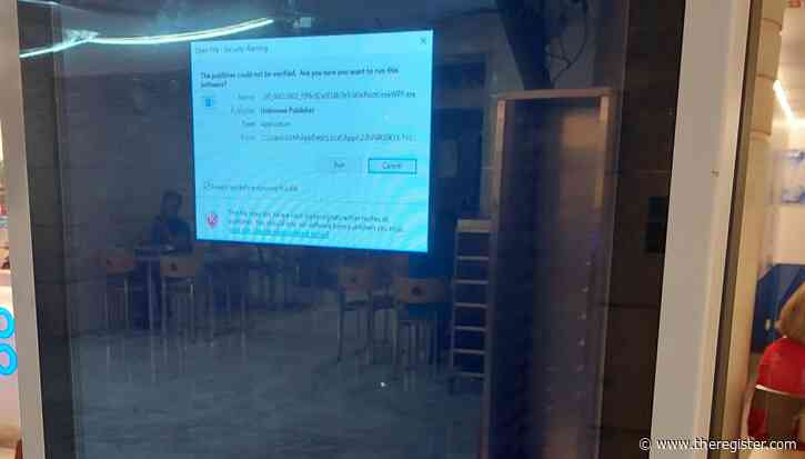 Portuguese restaurant kiosk software gives Windows indigestion