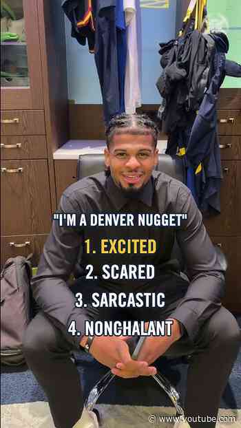 Excited is the only thing he knows