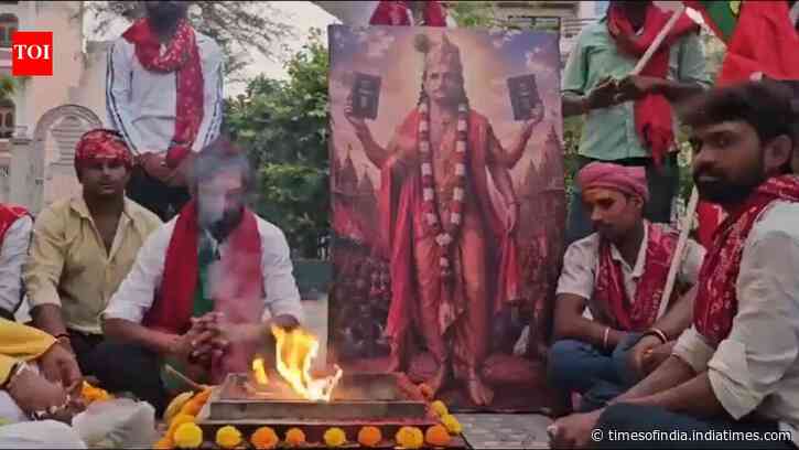 'Portrayed as Lord Krishna': BJP slams Samajwadi Party for 'mocking Hindus' over Akhilesh's birthday havan