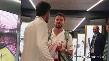 Wimbledon star sprints off court to grab crying rival and hands him touching gift